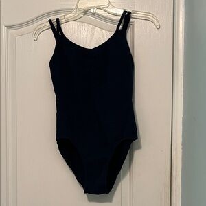Navy ballet leotard bodysuit